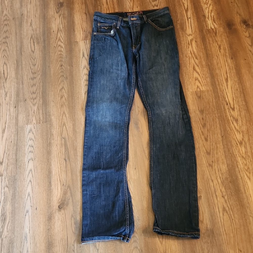 Kimes Ranch Dark Blue Straight Leg Jeans